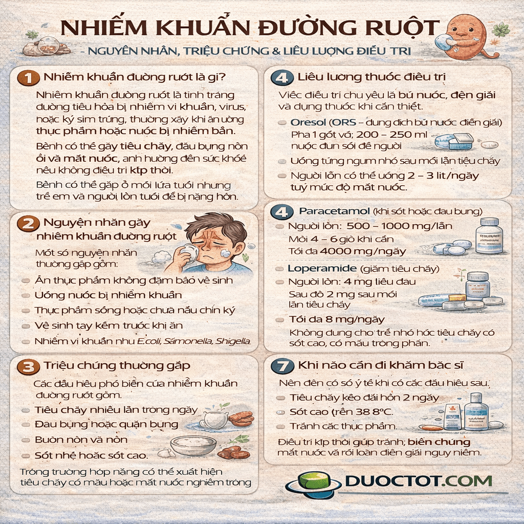 NHIỄM KHUẨN ĐƯỜNG RUỘT
